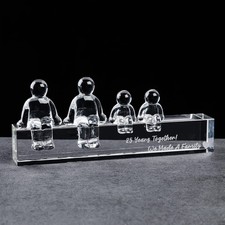 25th Silver Wedding Anniversary Crystal Gifts for Her Wife, 25 Years Together...