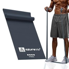 Professional 8 Yards Bulk Resistance Bands Rolls or 5,6,7 5 Feet Gray - X-Heavy