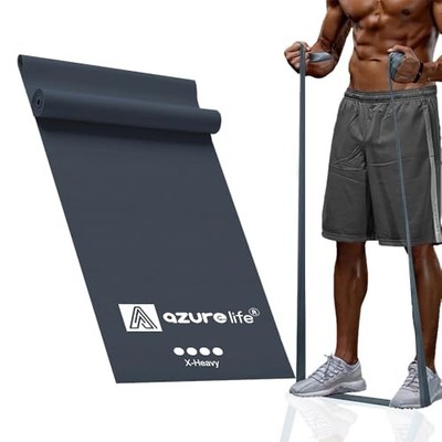 Professional 8 Yards Bulk Resistance Bands Rolls or 5,6,7 5 Feet Gray - X-Heavy