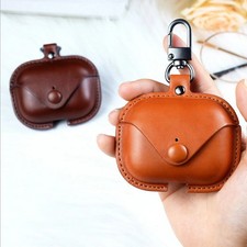 For Apple Airpods Pro 3 2 1 PU Leather Shockproof Earphone Case w/Keychain - USA