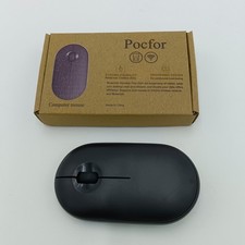 Pocfor Computer mouse Ultra-thin wireless Bluetooth mouse for office, black