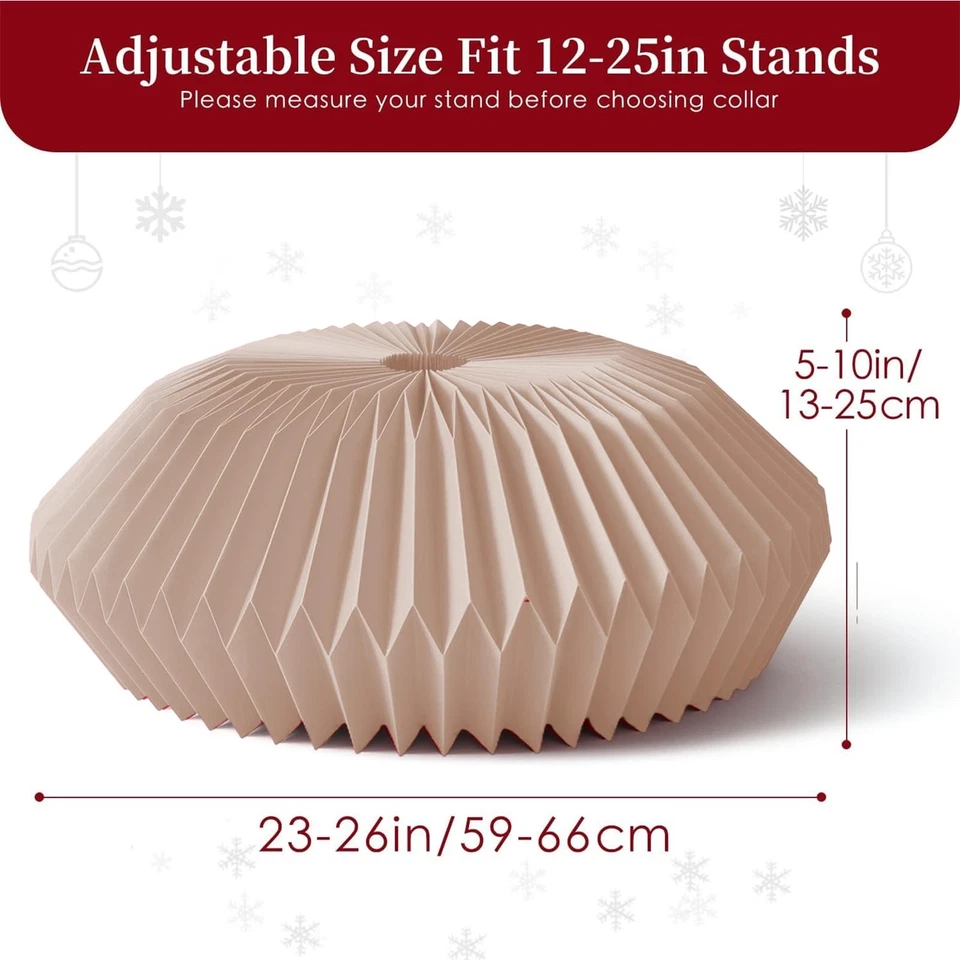 Honeycomb Christmas Tree Collar Christmas Tree Stand Base Cover for Artific - Image 2 of 4