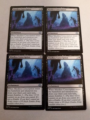 4x Mtg Modern Horizons 3 Mindless Conscription NM/M Magic The Gathering