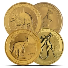 1 oz Australian Gold Kangaroo Coin (Random Year, BU)