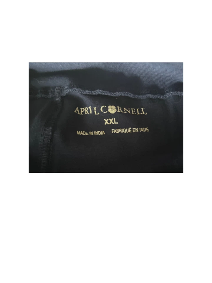 LEGGINGS TAPIZ APRIL CORNELL AZUL MARINO XXL cintura contemporánea, bordados Foto 2 de 4