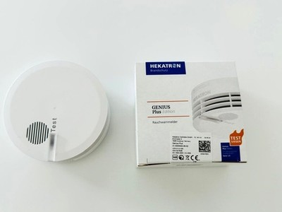Hekatron Genius Plus 10-Jahres Rauchwarnmelder  incl. Sockel u. Klebepad