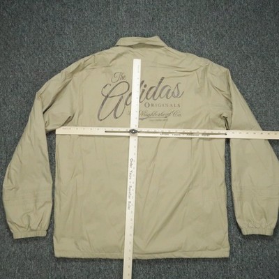 Adidas x Neighborhood Jacket Mens Medium Brown Tan Snap Originals