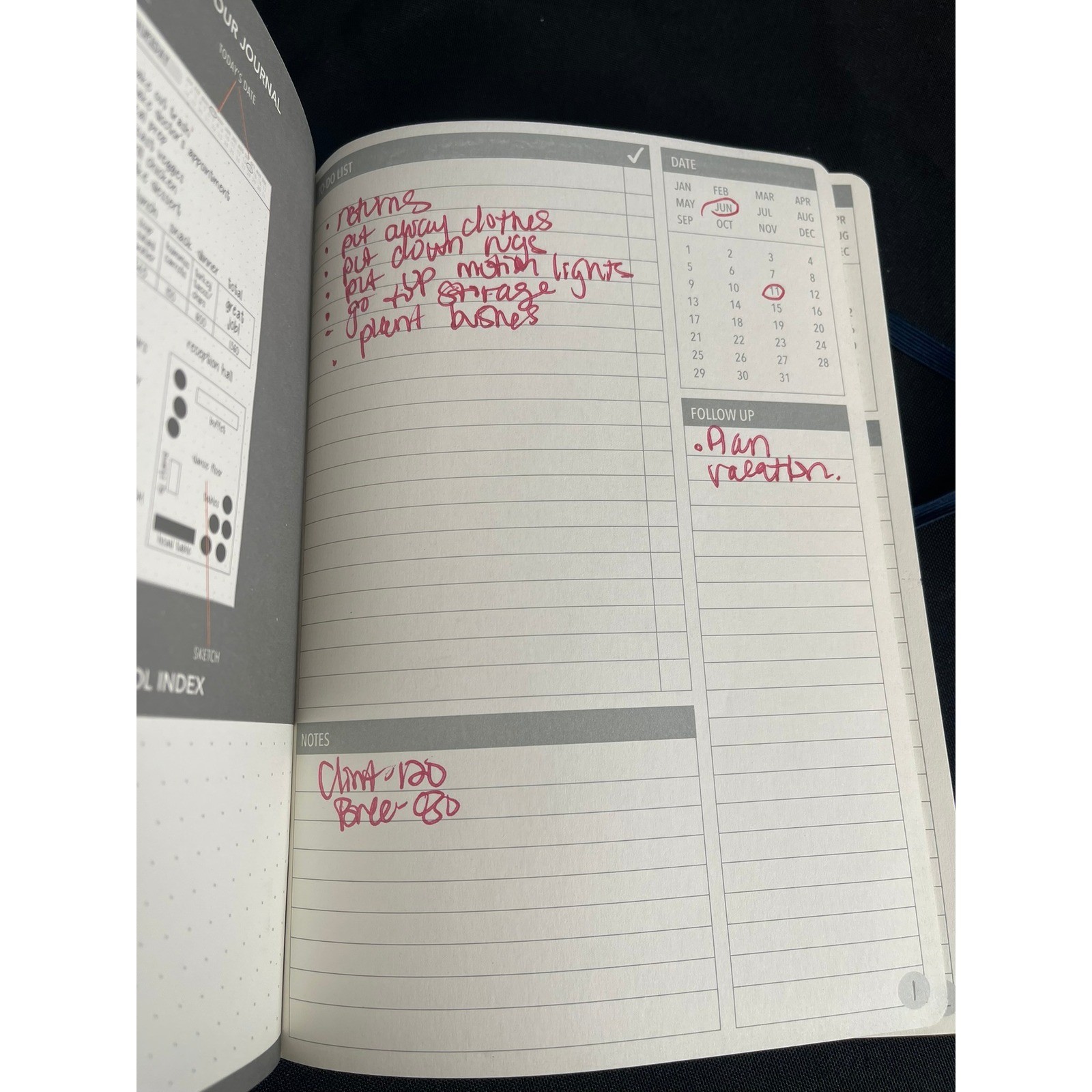 One Line Ruled Page Markings by C.R. Gibson Blue 240 Page Journal Notebook MJ174A-1 Dot ...