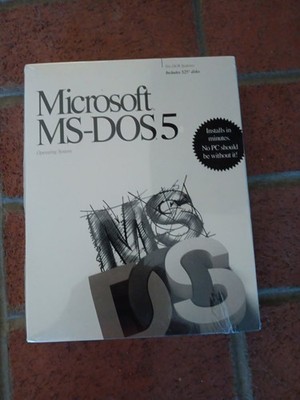 Microsoft MS-Dos 5 Operating System 5.25  Discs Vintage Software Sealed