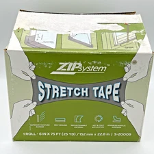 ˙Huber Zip System Flashing Tape 6" x 75' Open Box Window Sheathing Stretch Tape