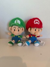 Baby Mario  Luigi 6" Stuffed Plush Set Super Mario Bros/ Little Buddy