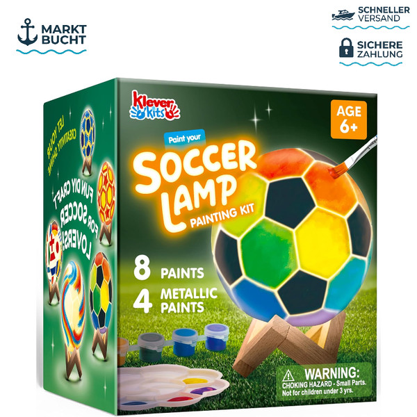 Bastelset FußBall Lampe DIY Kreativ Set FüR Kinder Ab 6 Jahren Geschenk Jungen-image