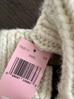 New w/Tags Juicy Couture Knit Long Arm Length Crochet Mittens Ivory Wool Pom Pom — photo 4