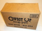 RARE Vintage COWBOY UP Energy Drink 24-Bottle CARRIER Box Crate TEXAS EDITION — photo 9