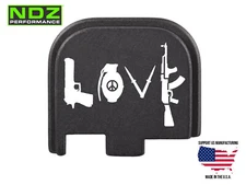 NDZ Slide Cover Back Plate Glock 43 43X 48 Aluminum - Love Guns