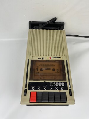 Vintage Califone 3430C Cassette Player & Recorder *WORKS* Battery Or Cable