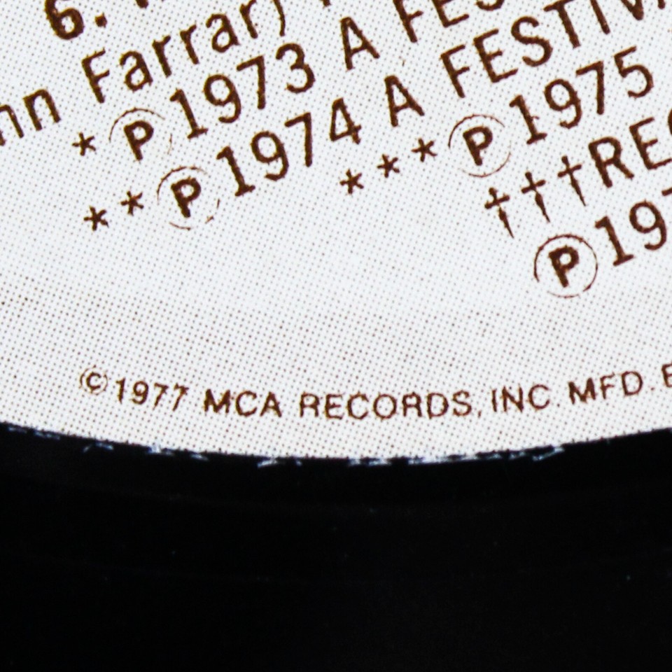 Vintage MCA Records Olivia NewtonJohn's Greatest Hits 1977 12" Record