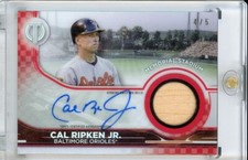 Cal Ripken 2022 Topps TributeJr. Stadium #TSS-CR Signature Relics Red 4/5