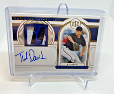 2021 Panini National Treasures Tucker Davidson Jersey Patch AUTO RPA /49 Braves