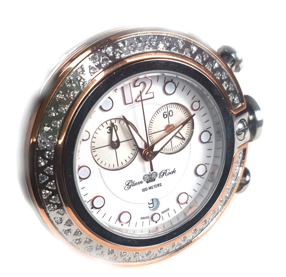 Glam Rock Women's Watch GR32132D 83 x Natural Diamonds Hand Made in Switzerland - image 2 of 4