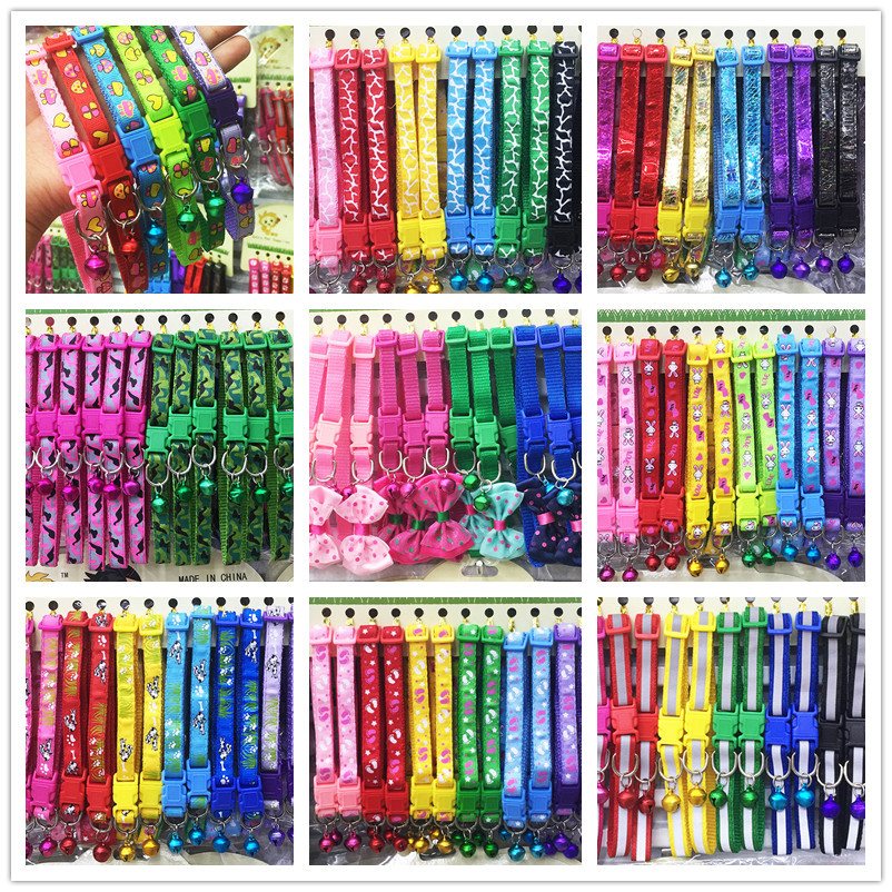 144 PCS Small Kittly Cat Collar Dog Puppy Pet Collar Nylon W Bell Wholesale Lot 144 PCS Small Kittly Cat Collar Dog Puppy Pet Collar Nylon W Bell Wholesale Lot