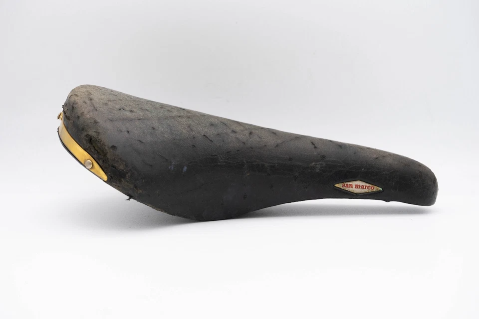 ВИНТАЖНОЕ СЕДЛО ДОРОЖНОГО ВЕЛОСИПЕДА SAN MARCO ROLLS КОЖА КЛАССИЧЕСКОЕ 80-е 90-е КОРИЧНЕВОЕ - Изображение 2 из 4