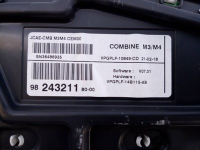 9824321180 Cockpit CITROEN C-elysée Feel Year 2012 1295663 for  