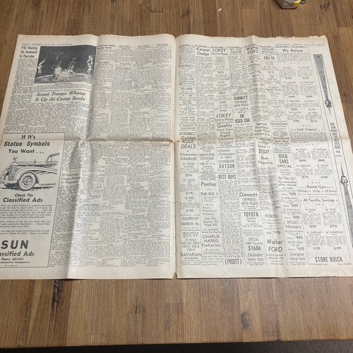 "We Reached For The Moon" Astronaut July 21, 1969 NEWSPAPER CLEARWATER SUN FL - Picture 6 of 9