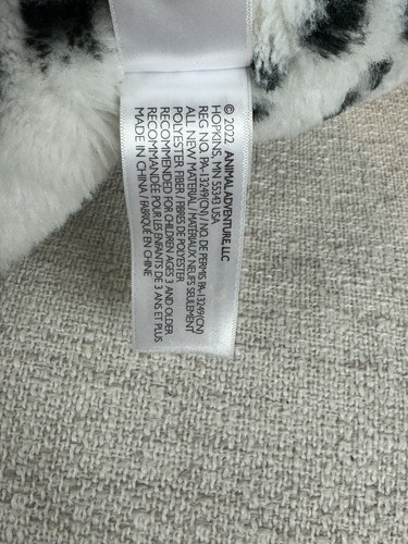 Animal Adventure Plush Dalmatian Dog Red Plaid Bandana 15” 2022 White Black Spot - Picture 10 of 11