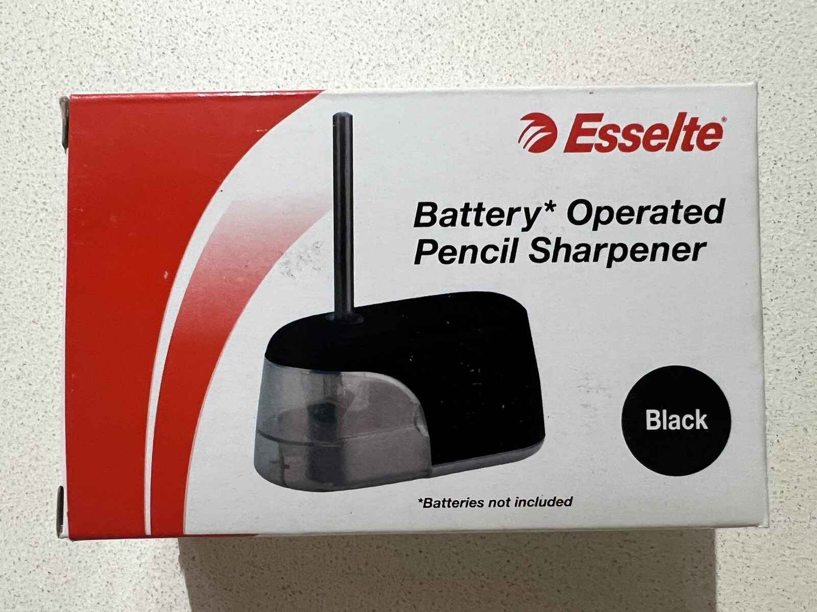 Esselte+Battery+Operated+Pencil+Sharpener+for+8mm+Pencils+Black+49072