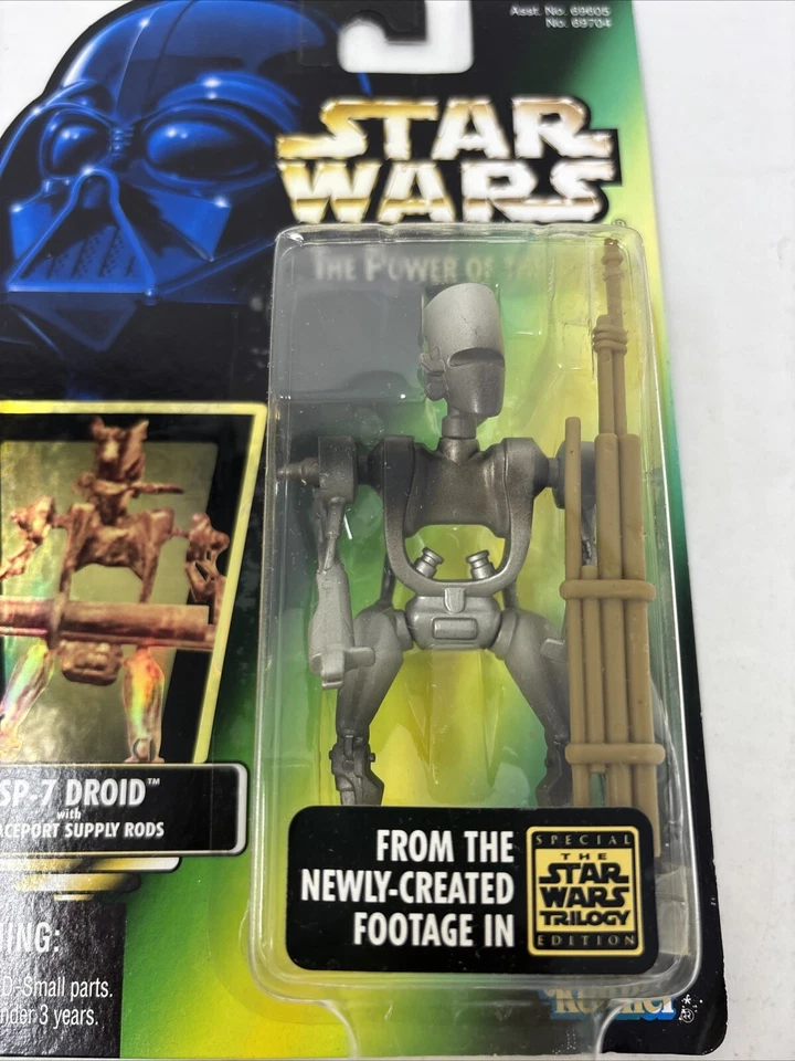 Droide Kenner Power Of The Force ASP-7 1997 con varillas de suministro de puerto espacial Foto 2 de 4