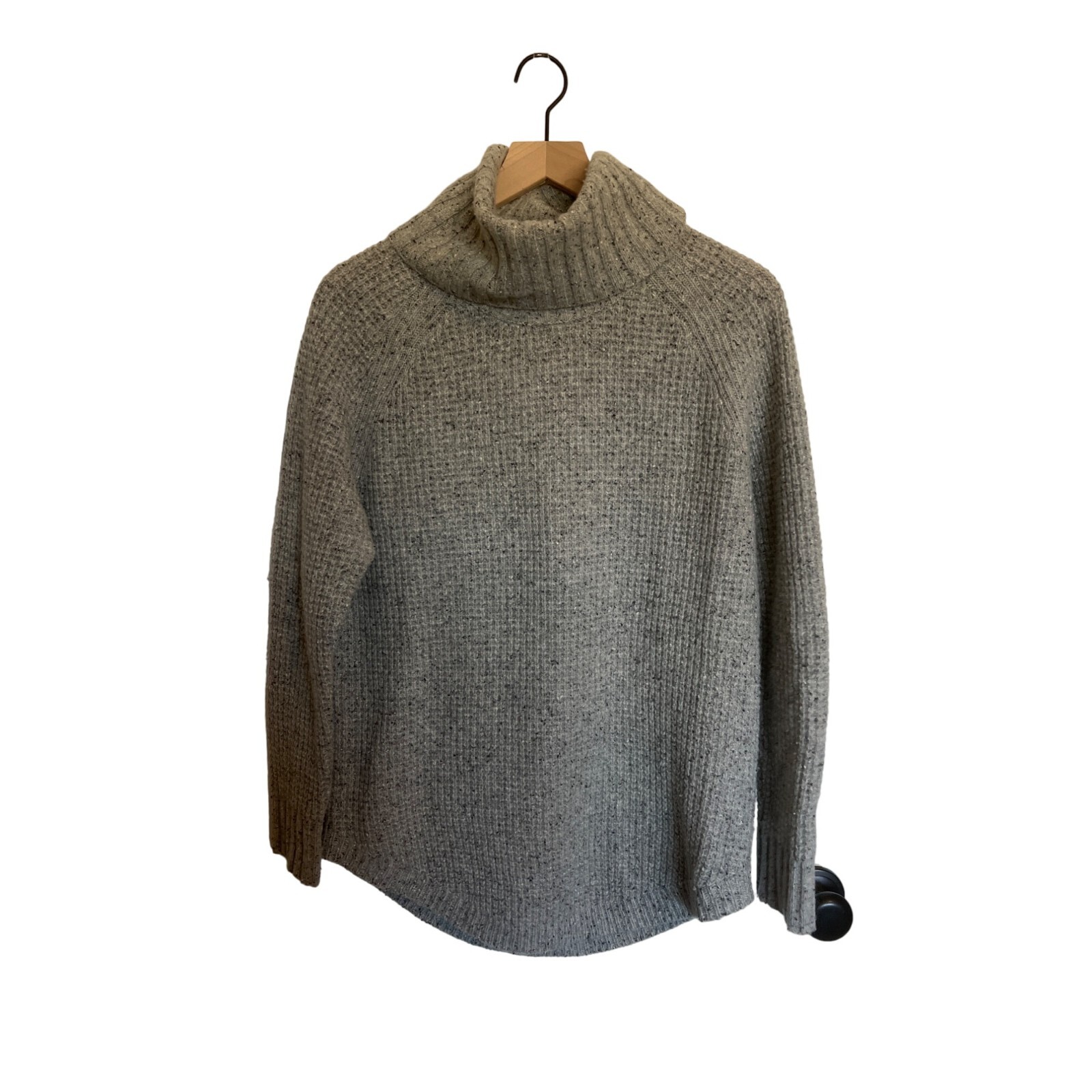 Pendleton Women's Small Chunky Gray Turtleneck La… - image 1