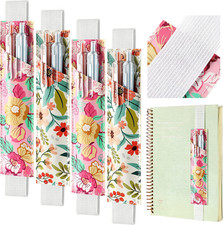 4 Pcs Adjustable Elastic Band Pen Holder Pencil Holder Pen Sleeve Pouch Journals