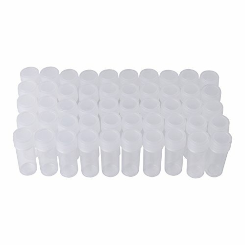 50 PCS 5 ml volume plastica trasparente vuote bottiglie campionamento (R6H)