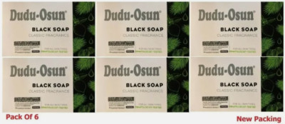 6 x Dudu Osun African Black Soap 150g klassischer Duft, pur & natürlich