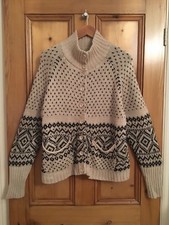  Monsoon Chunky Cashmere/Angora/Mohair Cardigan/Jacket Size XL