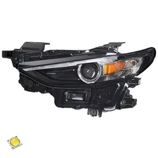 Left Driver Side For 2019 2020 2021 Mazda 3 LED Headlight Lamp W/O ADAPTIVE