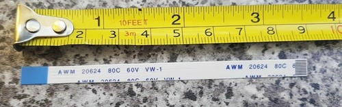 AWM 20706 105C 60V 10 Pin 9cm 10cm 15cm 20cm Long 0.55cm Wide Flex Ribbon Cable - Picture 3 of 14