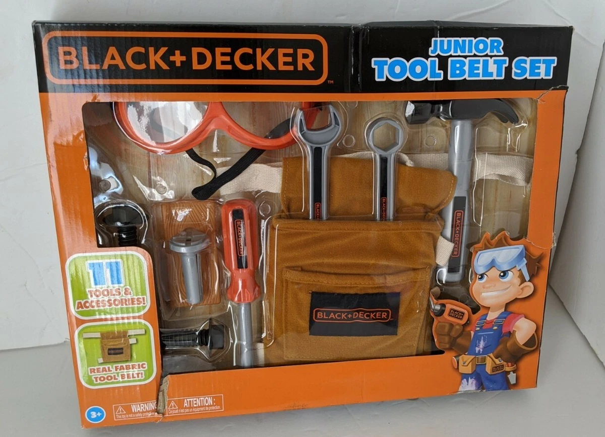 Black+Decker Junior Kids Tool Set -Deluxe Tool Set with Tool Box