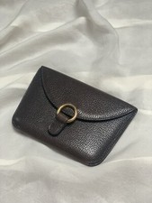 portefeuille / porte-cartes / porte monnaie Delvaux cuir grainé marron   RARE