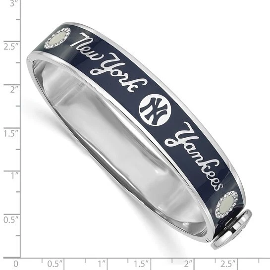 Эмалированный и хрустальный браслет на петлях New York Yankees MLB YANHEB 87,90 долл. США - Изображение 2 из 3