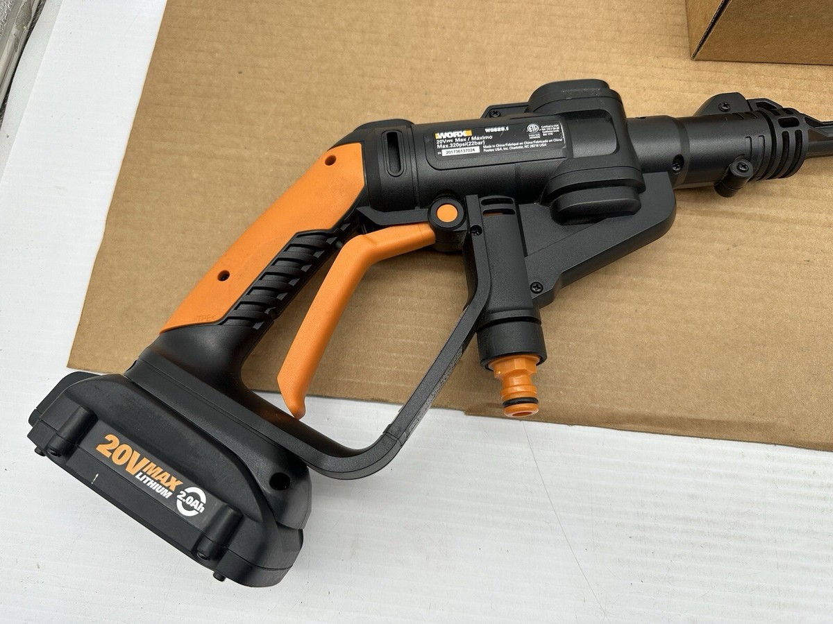 WORX HYDRO SHOT Portable Power Washer, Cleaner. 20Volt