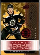 19/20 TRILOGY ROOKIE RENDITIONS RED #RR-21 KARSON KUHLMAN RC (273/799)