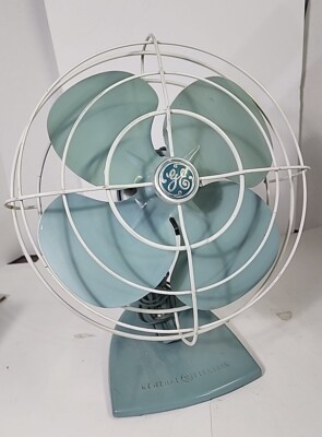 レア！GE ゼネラルエレクトリック 扇風機 アクアブルー レトロ GE,ゼネラルエレクトリック、U.S.Aレトロ扇風機 - BURN-UPS!