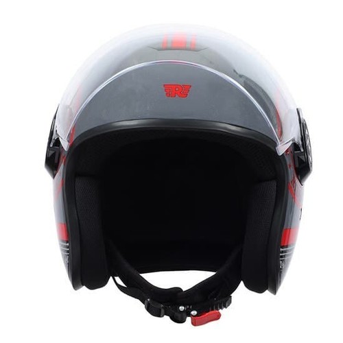 ROYAL ENFIELD COPTER CROSS PATTERN OPEN FACE HALMET WITH VISOR - Picture 11 of 18