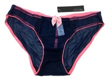 Claudette Dessous Mesh Bikini Panty Briefs Lingerie Panties Peacoat Strawberry
