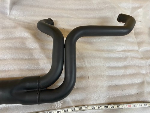 Tuyau d'échappement noir 2 en 1 Harley Sportster pointe de billet 883 1200 2007^ - Photo 3/8