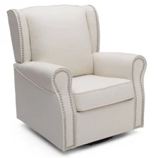 Delta Children Delta CMiddleton Upholstered Glider Swivel Rocker Chair - Cream