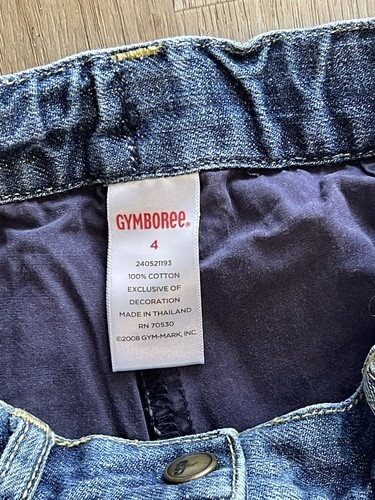 Gymboree Pretty Lady 2009 Denim Skirt Skort Size 4 Embroidered Ladybugs Flowers - Picture 5 of 5