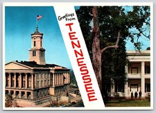 Postcard Greetings from Tennessee State Capitol The Hermitage Andrew Jackson
